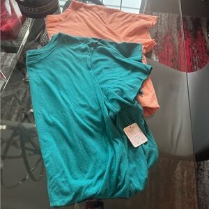 Free People Cropped Bubble Tee Bundle. 2 for $50